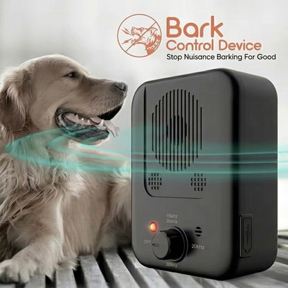 Ultrasonic Bark Control Device – 3 Range Settings & USB Rechargeable
