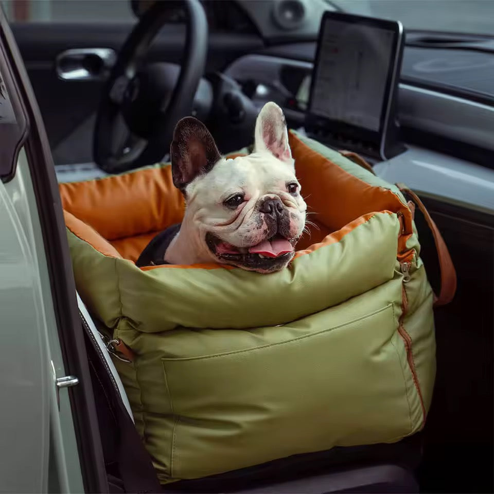 RoadPaw | Plush Dog Car Seat with Safety Belt