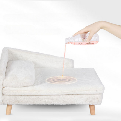 Elevated Plush Pet Sofa | Orthopedic Dog Couch with Luxurious Comfort | Pet-Friendly Design for Ultimate Relaxation 2