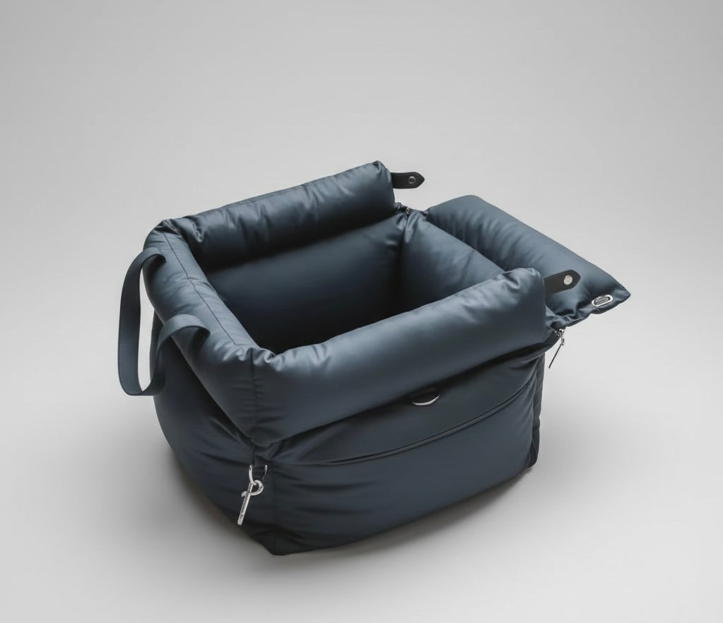 RoadPaw | Plush Dog Car Seat with Safety Belt