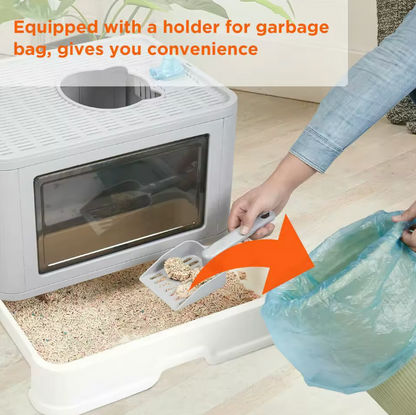 Foldable Cat Litter Box with Dual-Entry Design & Easy Cleaning | Space-Saving Solution for Tidy Homes 7