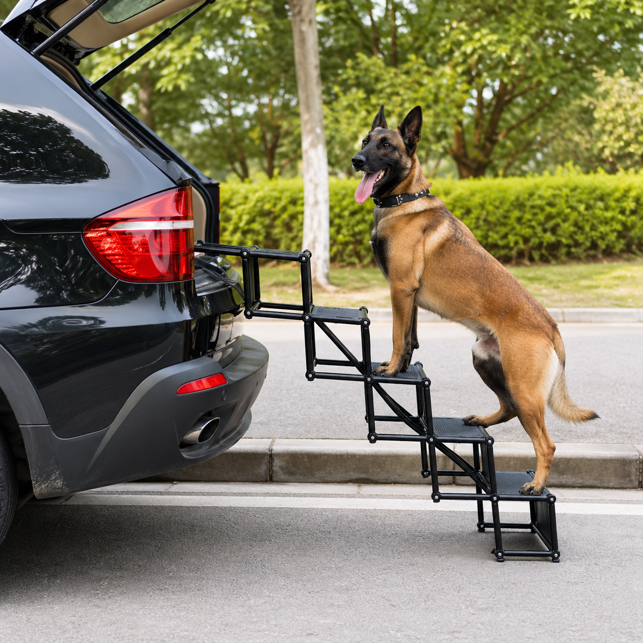 Foldable Dog Steps for Car with Non-Slip Surface | Lightweight & Sturdy for Easy Vehicle Access 5