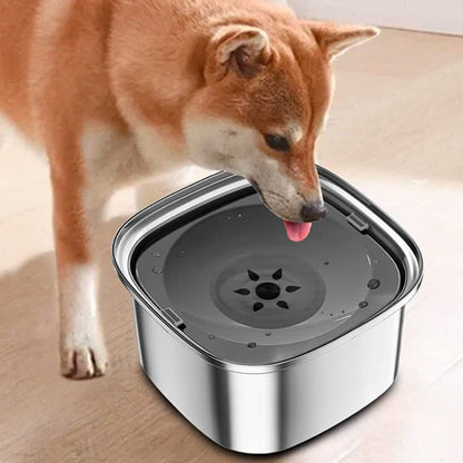 HydroPaw | Slow Feeder Dog Bowl with Spill-Proof Design | Durable Stainless Steel for Clean Hydration 0