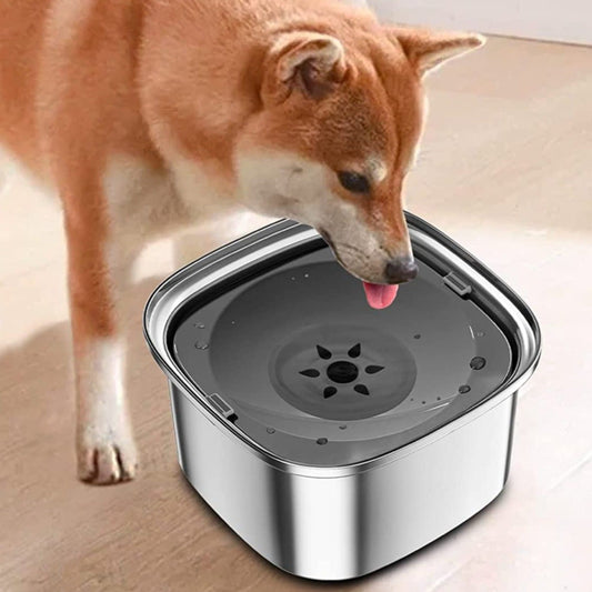 HydroPaw | Slow Feeder Dog Bowl with Spill-Proof Design | Durable Stainless Steel for Clean Hydration 0