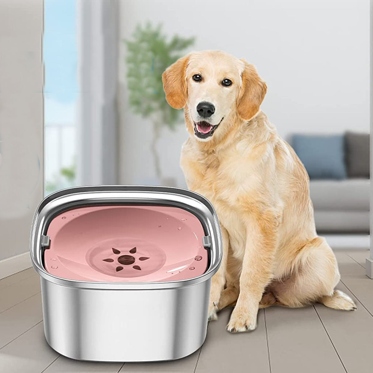 HydroPaw | Slow Feeder Dog Bowl with Spill-Proof Design | Durable Stainless Steel for Clean Hydration 10