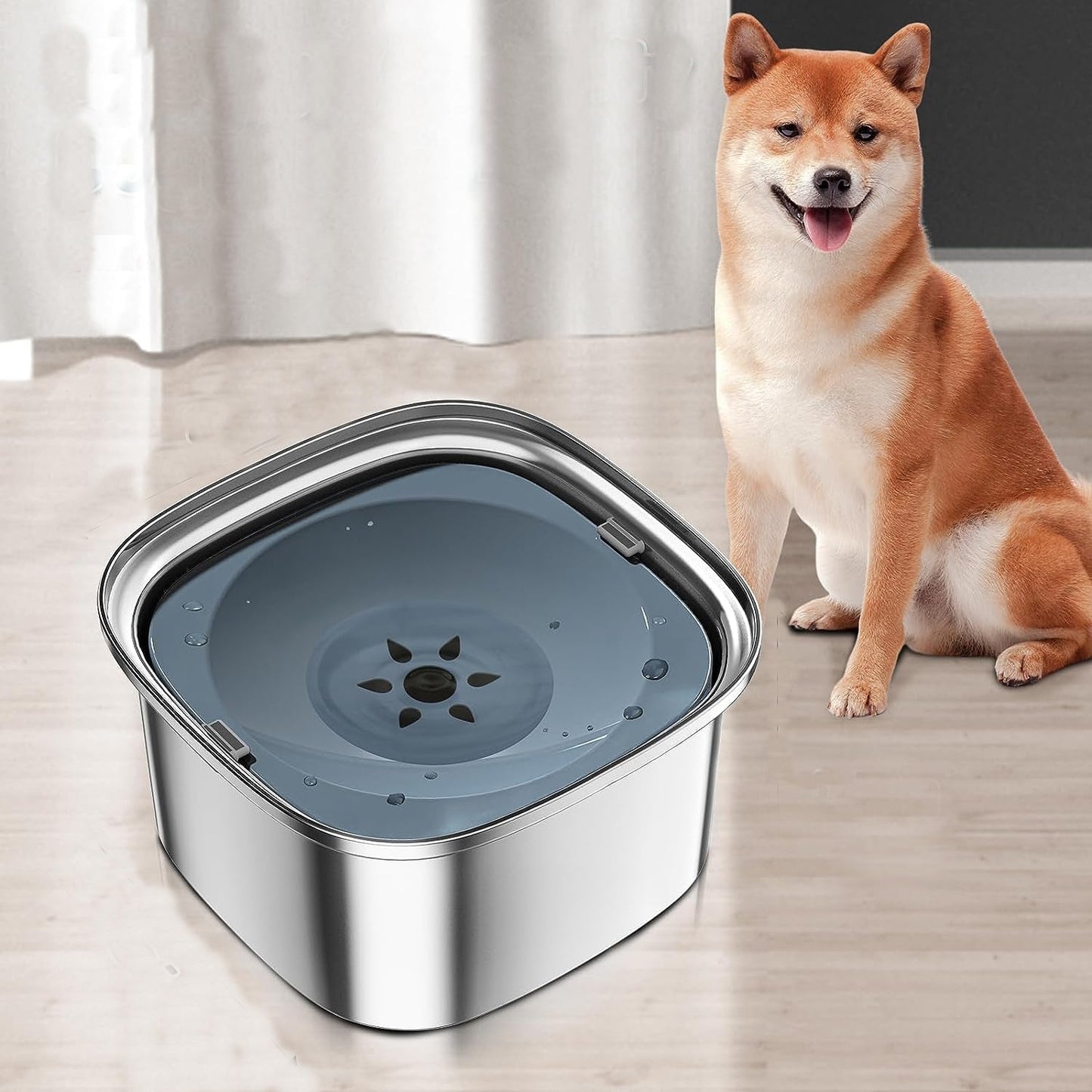 HydroPaw | Slow Feeder Dog Bowl with Spill-Proof Design | Durable Stainless Steel for Clean Hydration 9