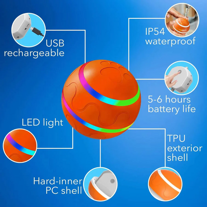 Interactive Pet Toy | Smart Dog and Cat Ball with Motion Activation | Engaging Playtime for Active Pets 4