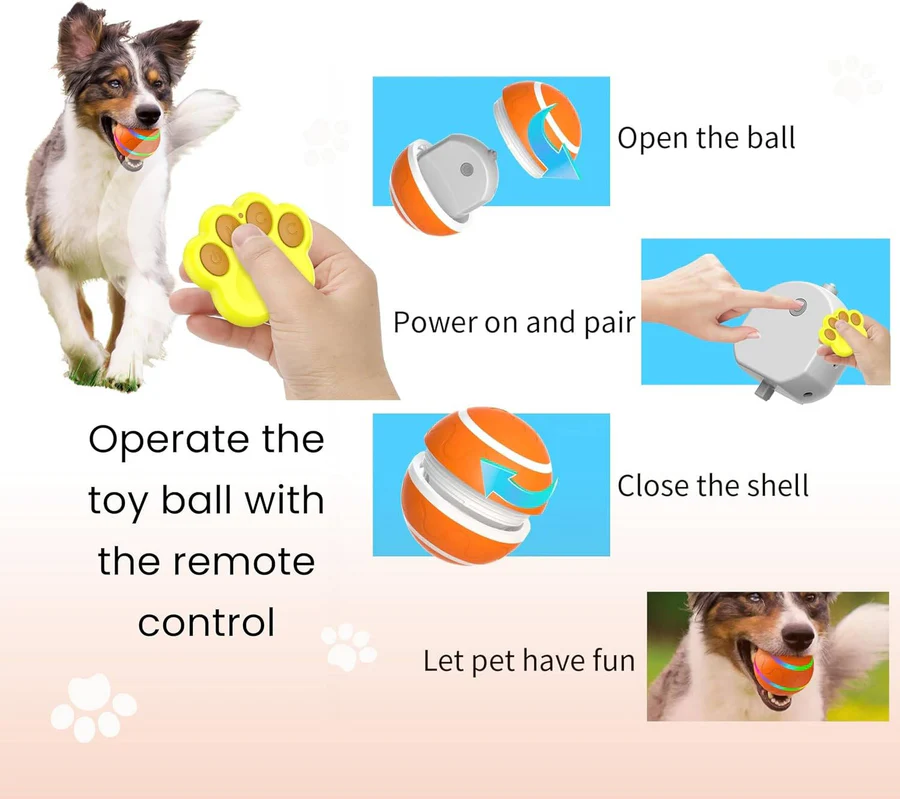Interactive Pet Toy | Smart Dog and Cat Ball with Motion Activation | Engaging Playtime for Active Pets 8