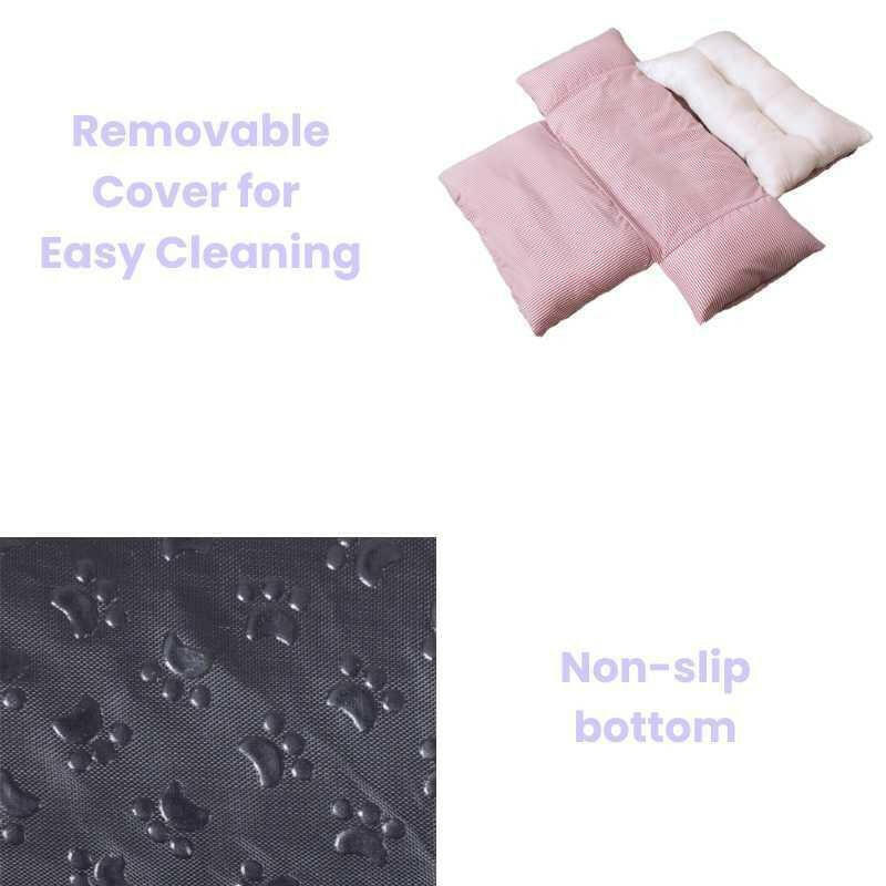 Luxurious Dog Car Seat Bed | Soft & Durable Design with Adjustable Straps | Cozy Travel Accessory for Pets 8