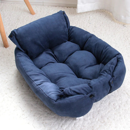 Luxury Pet Bed | 3-in-1 Convertible Dog & Cat Bed with Soft Cotton Feel | Cozy Retreat for Ultimate Comfort 3