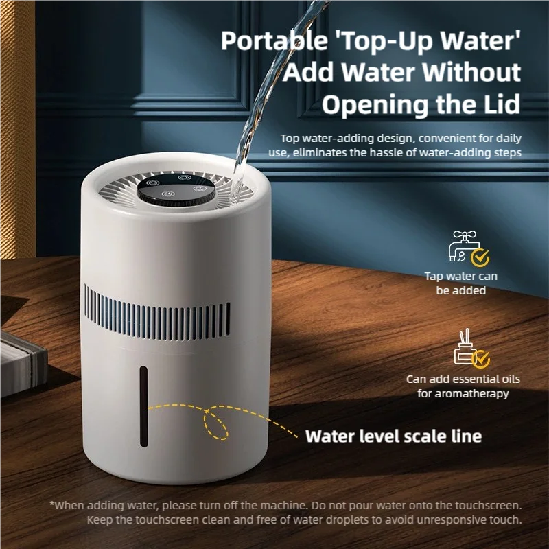 Mist-Free Humidifier | 4L Air Humidifier with HEPA Filter | Quiet Operation for Clean Air in Bedrooms 3
