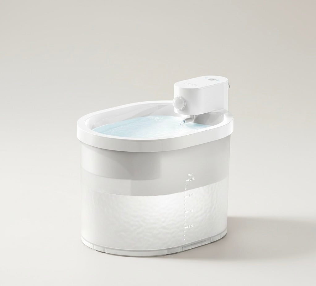 Motion Sensor Cat Water Fountain | 2L | 6-Layer Filtration | USB Rechargeable | Quiet | Black