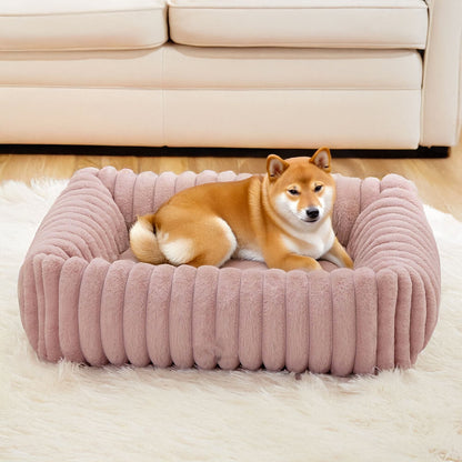 Orthopedic Dog Bed | Foam Base & Raised Edges | Small & Medium | 5 Colors | Hand Washable