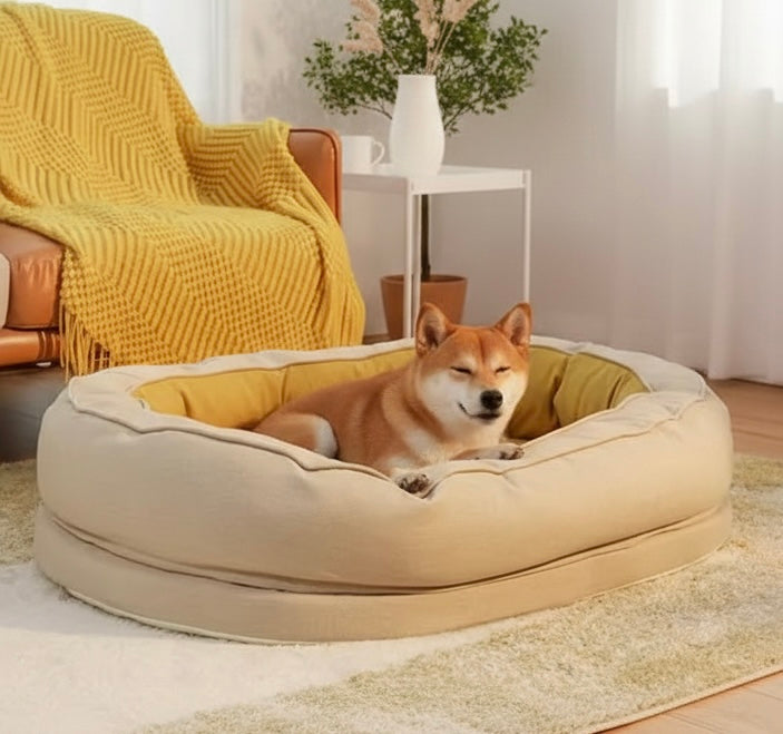 Orthopedic Dog Bed | Removable Washable Cover | Water-Resistant | Medium & Large | 6 Colors