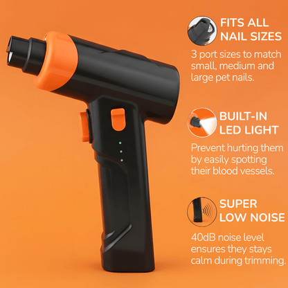 Paw Perfect | Dog Nail Grinder with LED Light & Adjustable Speed | Pain-Free Trimming for Stress-Free Grooming 2