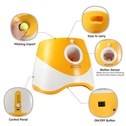 Pawfey | Automatic Ball Launcher for Dogs with Adjustable Distance | Interactive Fetch Toy for Endless Fun 5