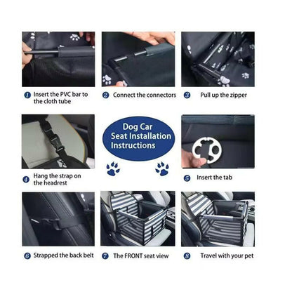 Pawfey | Dog Car Seat with Elevated Design for Safe and Comfortable Travel 2