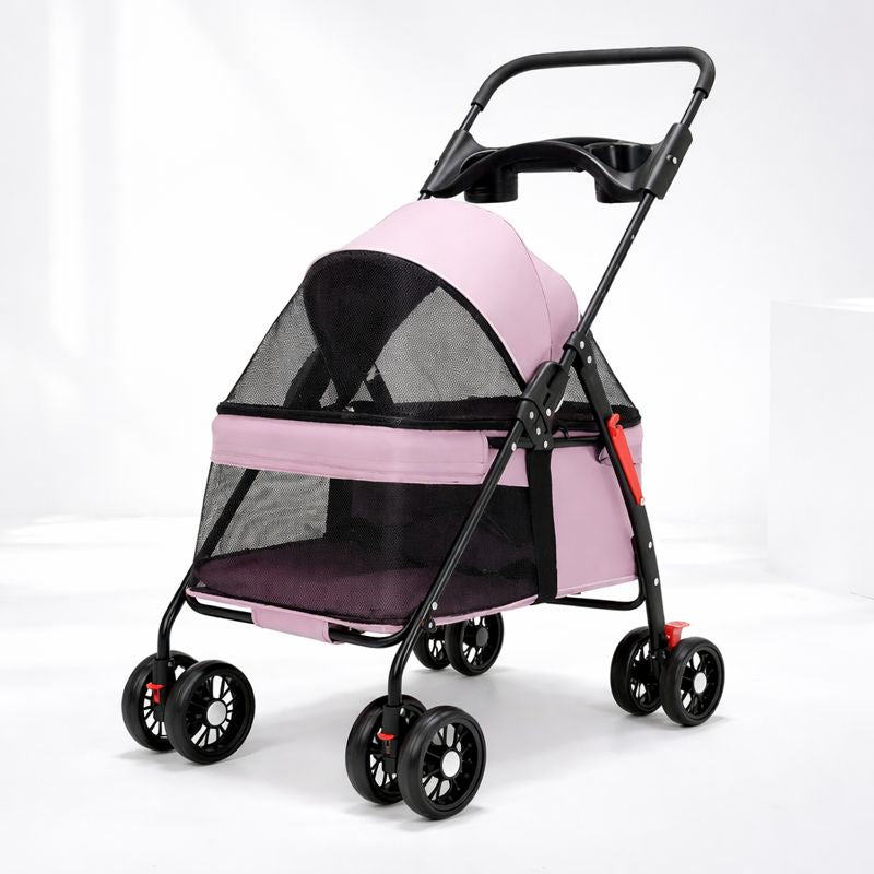 Pet Companion | Lightweight Dog Stroller with Breathable Mesh Panels | Comfortable Travel Solution for Small Dogs 0
