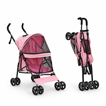 Pet Companion | Lightweight Dog Stroller with Breathable Mesh Panels | Comfortable Travel Solution for Small Dogs 7