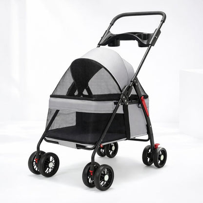 Pet Companion | Lightweight Dog Stroller with Breathable Mesh Panels | Comfortable Travel Solution for Small Dogs 8
