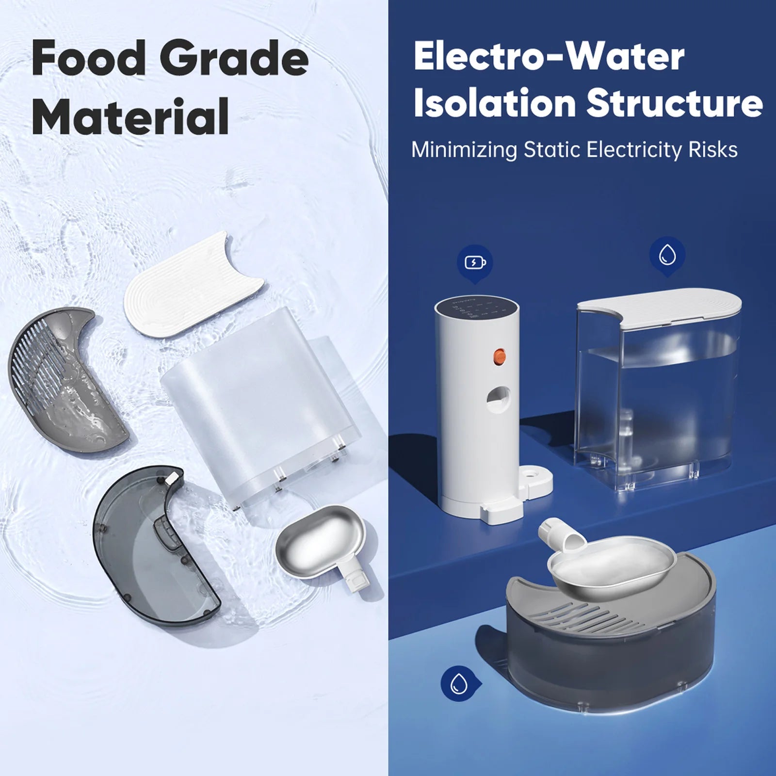 Pet Hydration Station | Cat Water Fountain with Self-Refill Design | Ultra-Quiet Operation for Healthy Hydration 7
