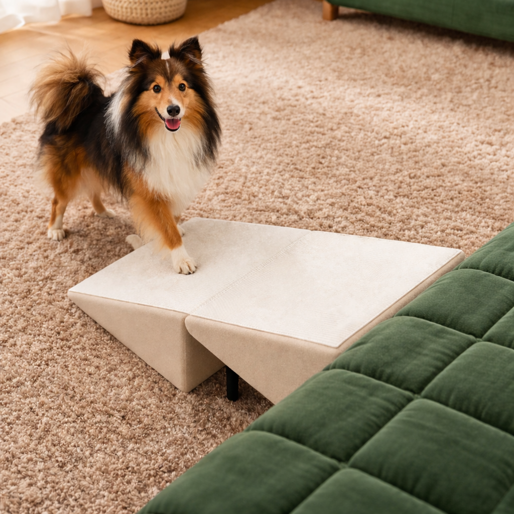 Pet Steps | 2-in-1 Dog Ramp for Bed & Car with Non-Slip Surface | Versatile Mobility Solution for Small Pets 8
