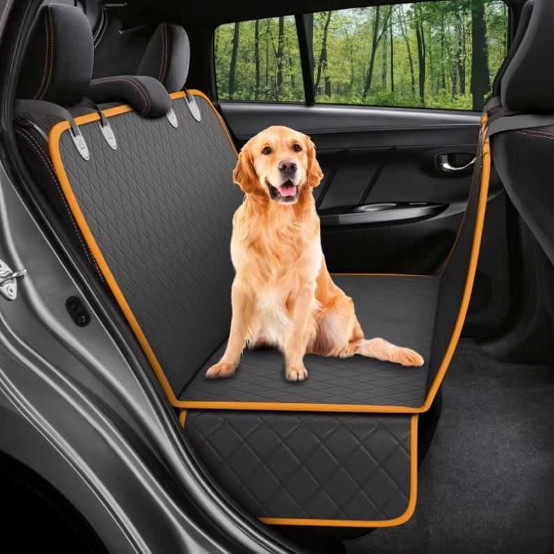 Pet Travel Protector | Waterproof Dog Car Seat Cover with 5-Layer Protection | Adjustable Hammock for Ultimate Comfort 0
