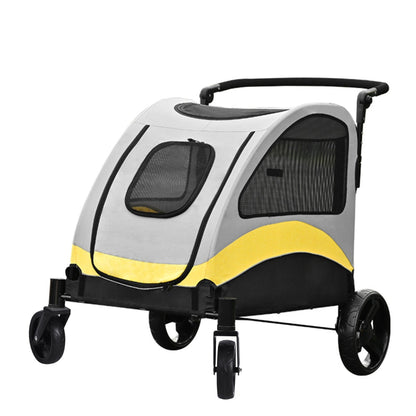 Pet Voyager | Large Dog Stroller with 4 Wheels & Panoramic View | Comfortable Travel Solution for Outdoor Adventures 0