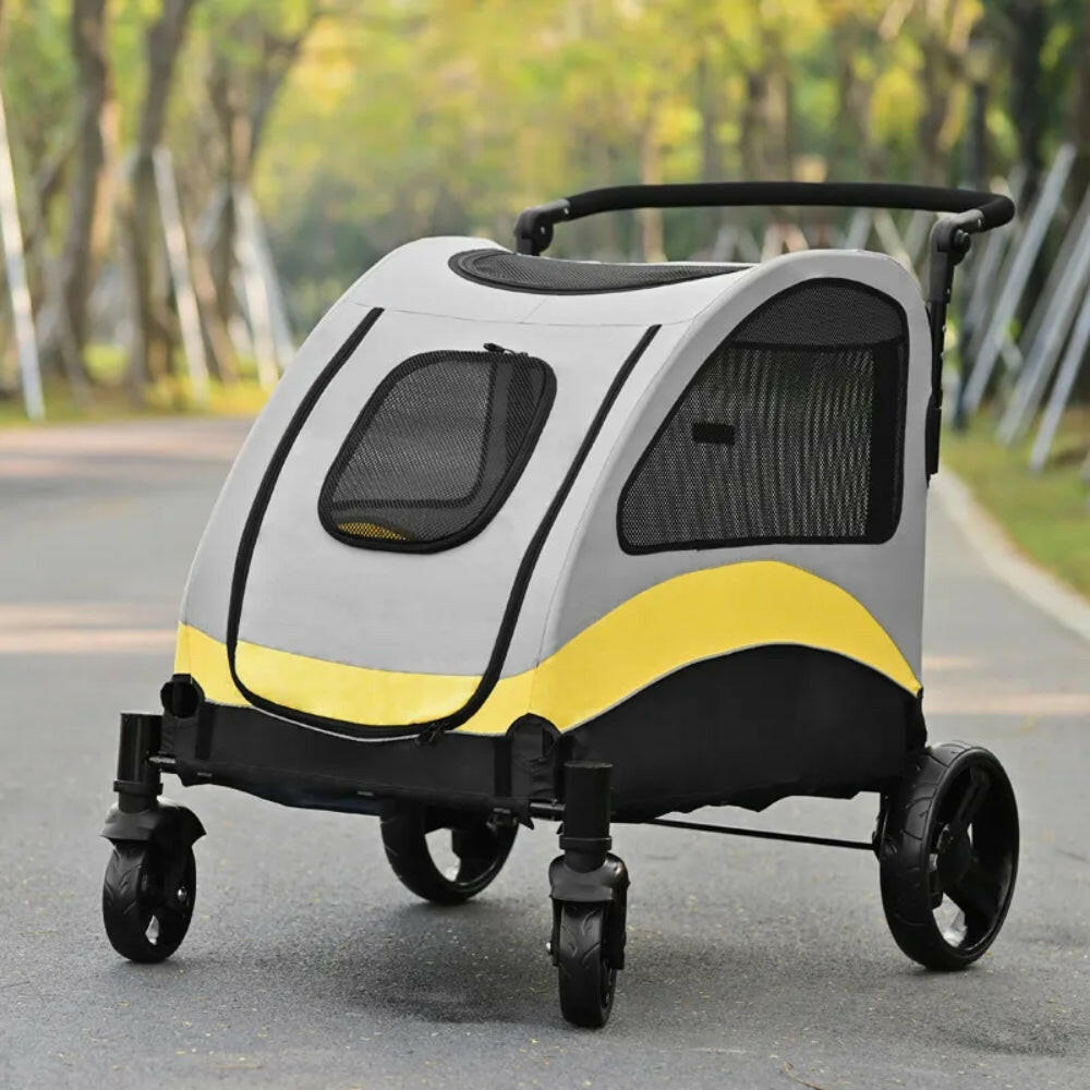 Pet Voyager | Large Dog Stroller with 4 Wheels & Panoramic View | Comfortable Travel Solution for Outdoor Adventures 3