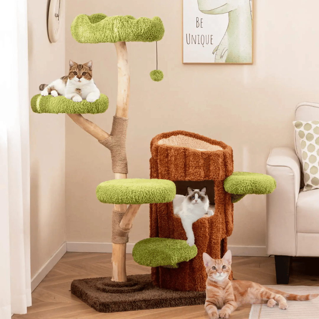 Purr-Perch | Cat Tree for Large Cats with Spacious Condo Nests | Multi-Level Cat Tower for Active Play and Relaxation 2