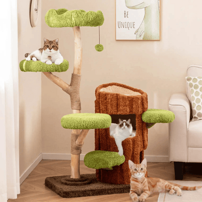 Purr-Perch | Cat Tree for Large Cats with Spacious Condo Nests | Multi-Level Cat Tower for Active Play and Relaxation 2