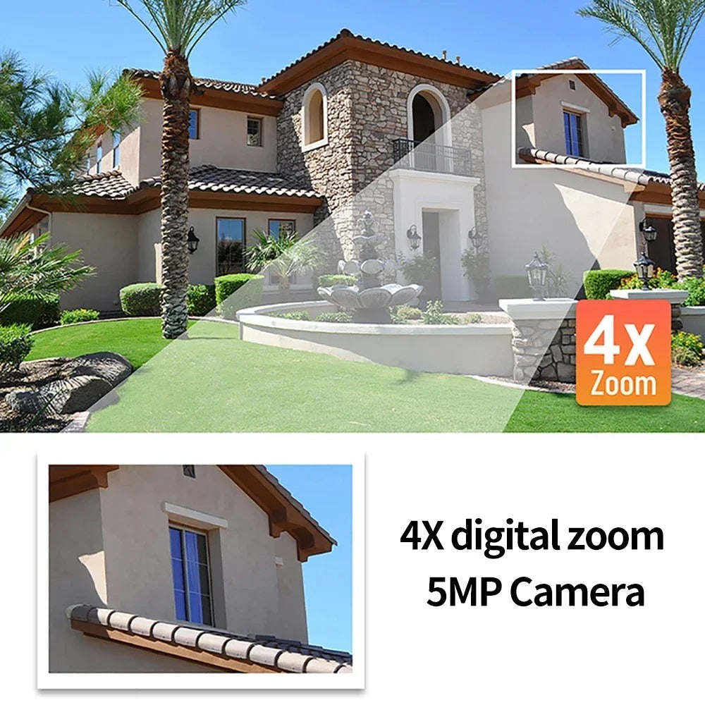 Smart Home Security Cameras | 5MP Wireless Security Camera with 360° View | Real-Time Monitoring for Pets and Home Safety 2