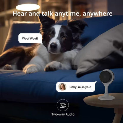 Smart Indoor Pet Camera | 2K Resolution with Night Vision & Two-Way Audio | Ideal Dog & Cat Monitor for Peace of Mind 7