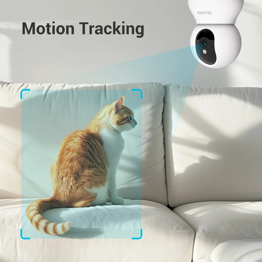 Smart Pet Camera | 360° Indoor Dog & Cat Camera with 2K Resolution | Two-Way Audio for Interactive Pet Monitoring 3