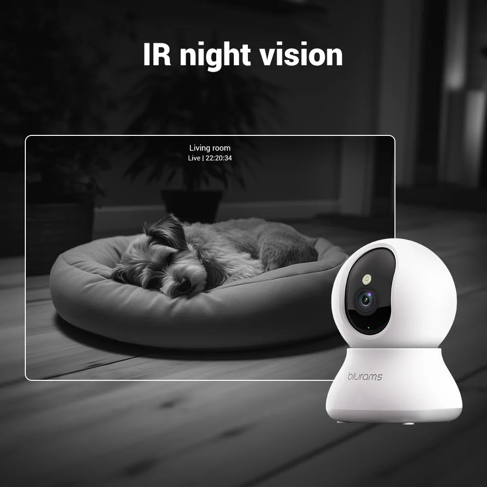 Smart Pet Camera | 360° Indoor Dog & Cat Camera with 2K Resolution | Two-Way Audio for Interactive Pet Monitoring 4