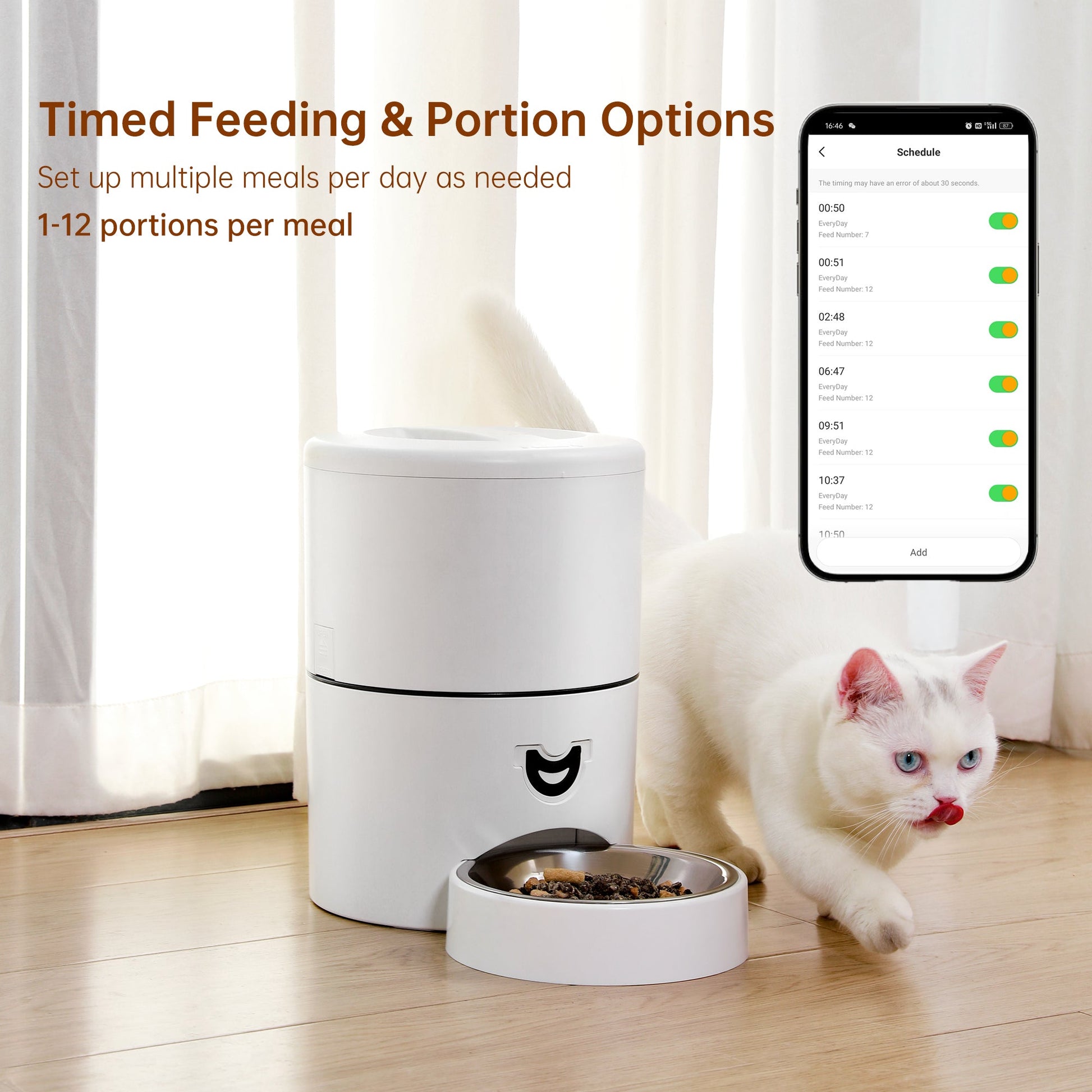 Smart Pet Care | Automatic Pet Feeder with App Control & 4L Capacity | Convenient Feeding Solution for Pets 1