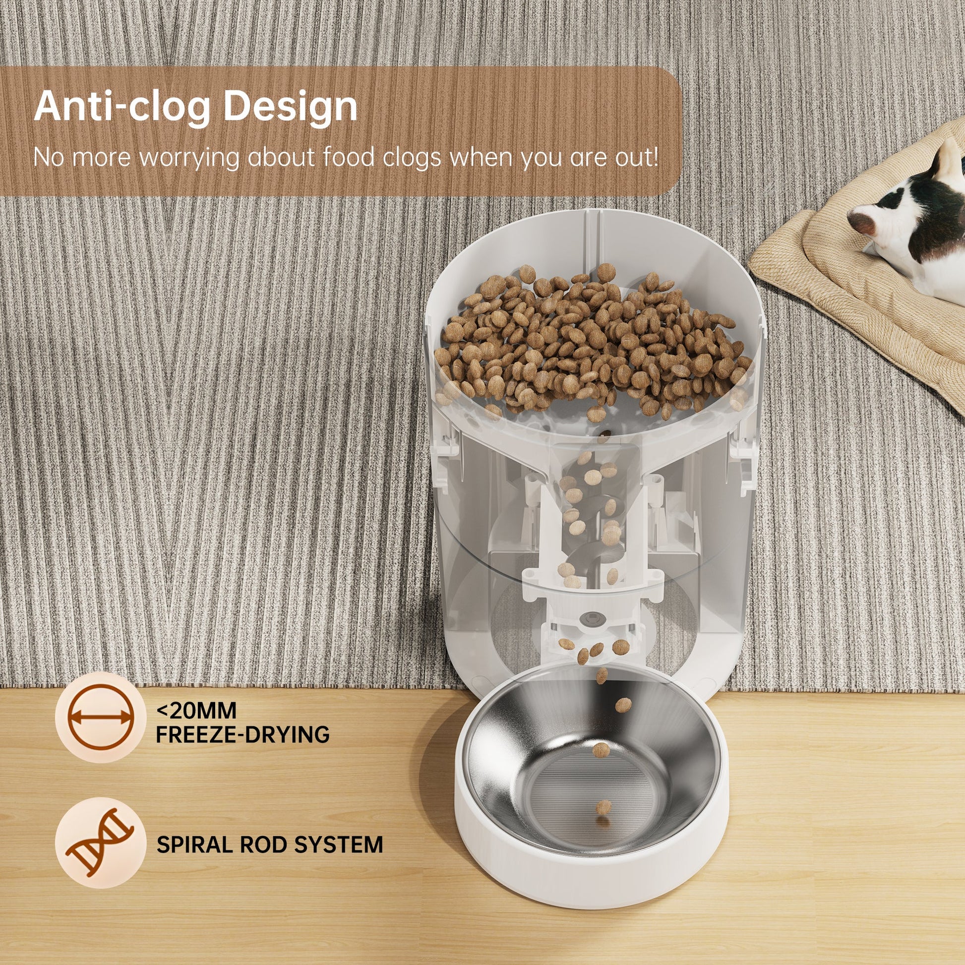 Smart Pet Care | Automatic Pet Feeder with App Control & 4L Capacity | Convenient Feeding Solution for Pets 2