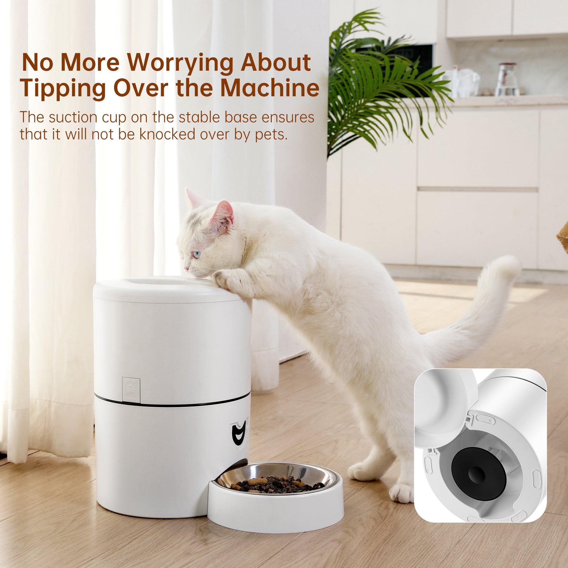Smart Pet Care | Automatic Pet Feeder with App Control & 4L Capacity | Convenient Feeding Solution for Pets 3