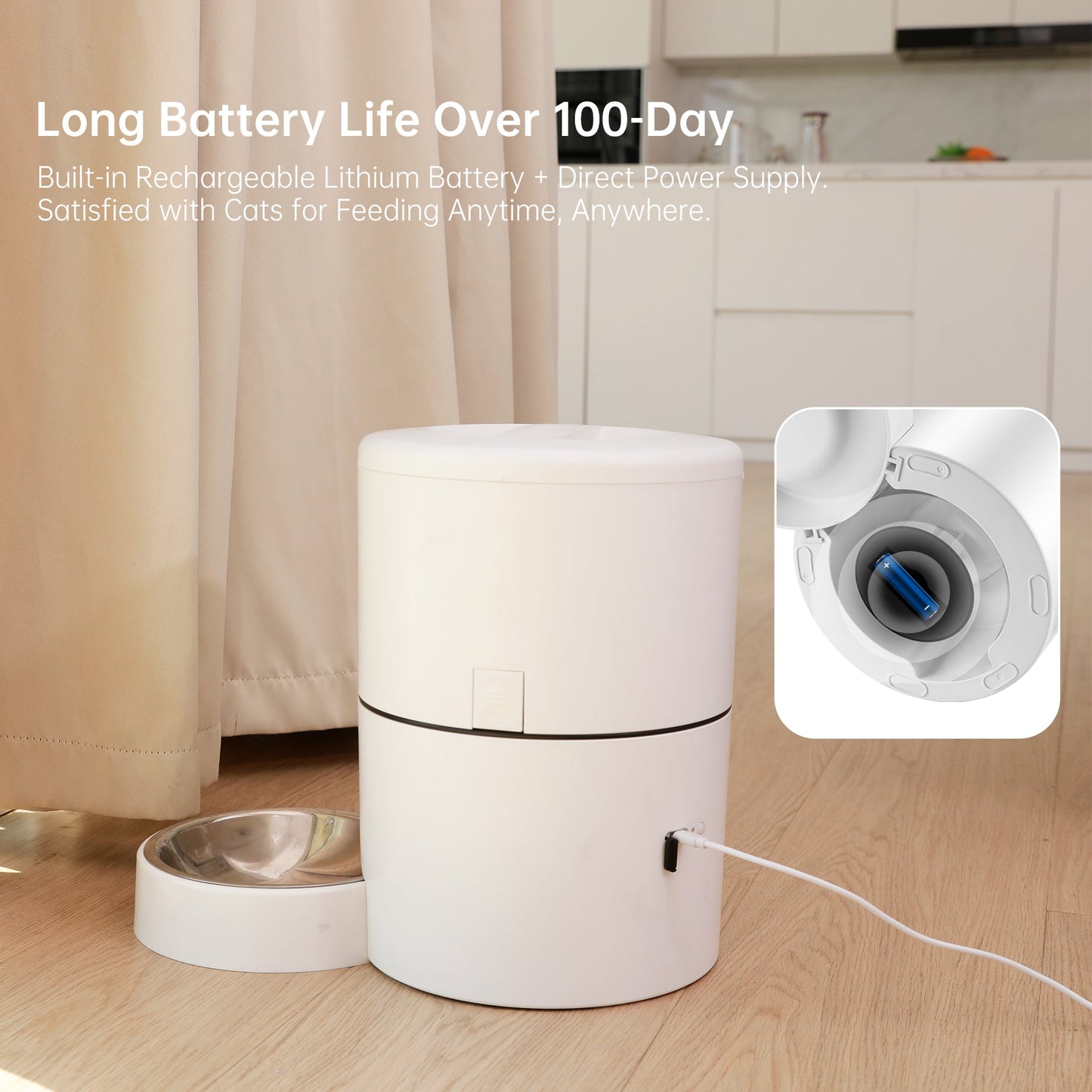 Smart Pet Care | Automatic Pet Feeder with App Control & 4L Capacity | Convenient Feeding Solution for Pets 4