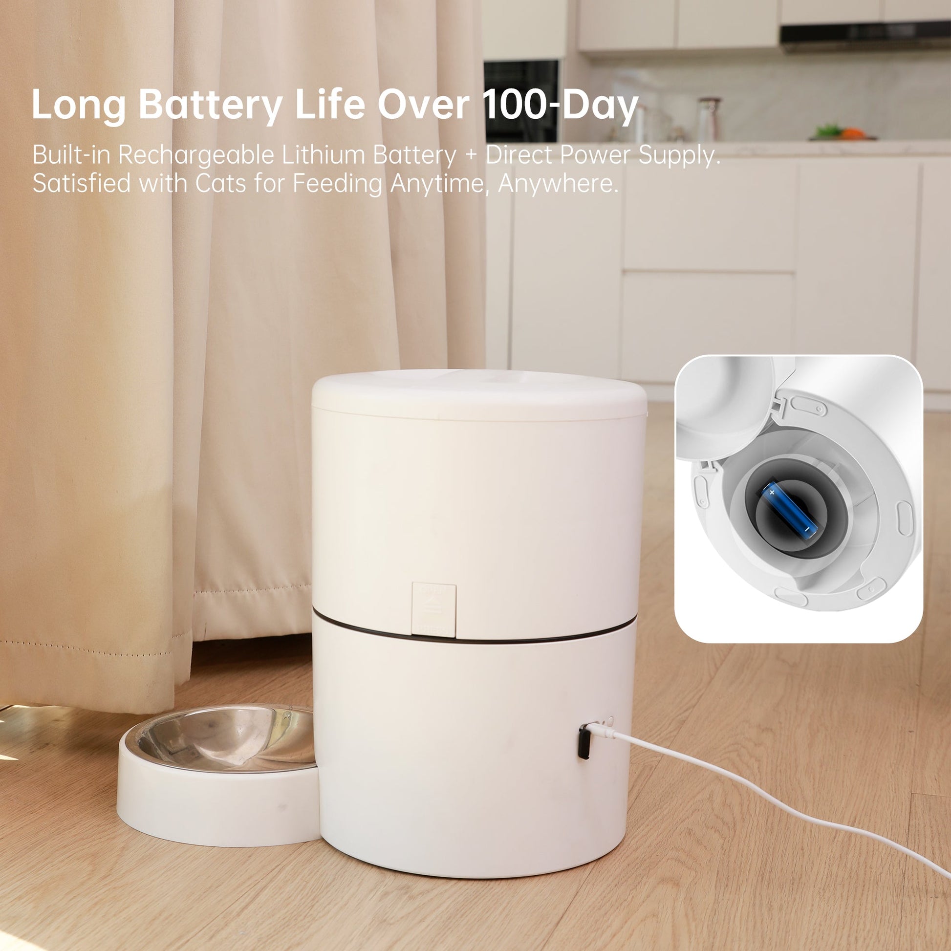 Smart Pet Care | Automatic Pet Feeder with App Control & 4L Capacity | Convenient Feeding Solution for Pets 4
