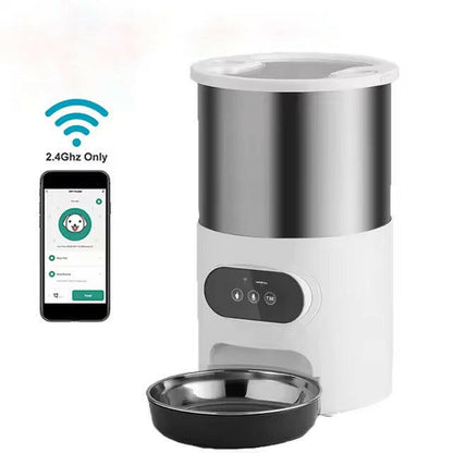 Smart Pet Feeder | Automatic Pet Feeder with App Control & Voice Recording | 4.5L Capacity for Timely Meals 2