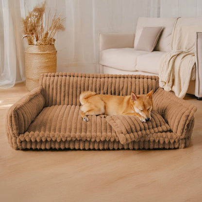 Snoozy Dream | Large Orthopedic Dog Bed with Elevated Headrest | Cozy Support for Joint Health 14