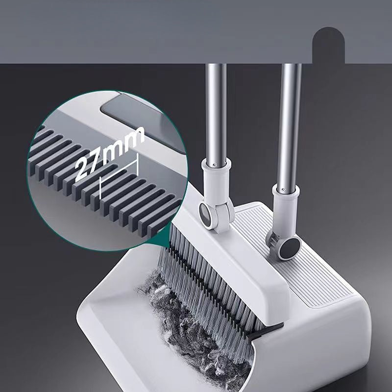 SweepMaster | Broom and Dustpan Set with Built-in Comb | Ergonomic Design for Effortless Cleaning 2