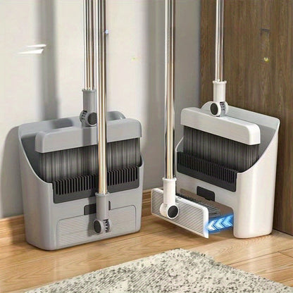SweepMaster | Broom and Dustpan Set with Built-in Comb | Ergonomic Design for Effortless Cleaning 3