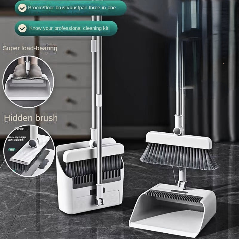 SweepMaster | Broom and Dustpan Set with Built-in Comb | Ergonomic Design for Effortless Cleaning 4