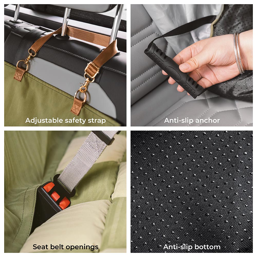 Travel Bolster | Large Dog Car Seat with Waterproof Design | Comfortable Pet Car Seat for Safe Journeys 3