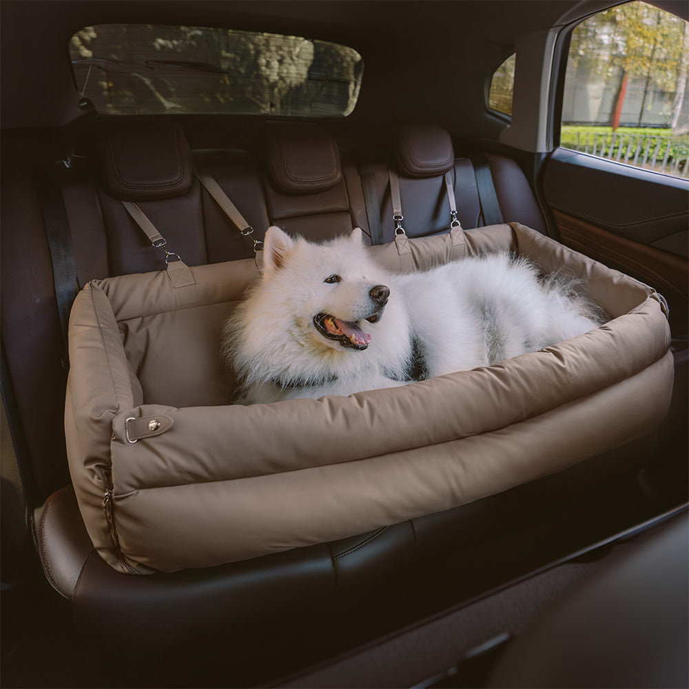 Urban Voyager | Dog Car Seat Booster Bed with Elevated Padding | Stylish Comfort for Safe Travel 10