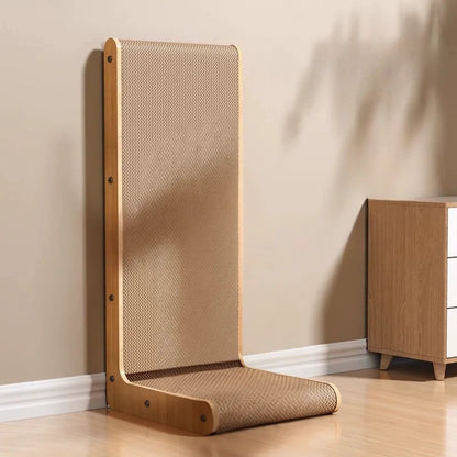 Vertical Cat Scratching Board with Solid Wood Frame & Durable Cardboard for Effective Furniture Protection 5