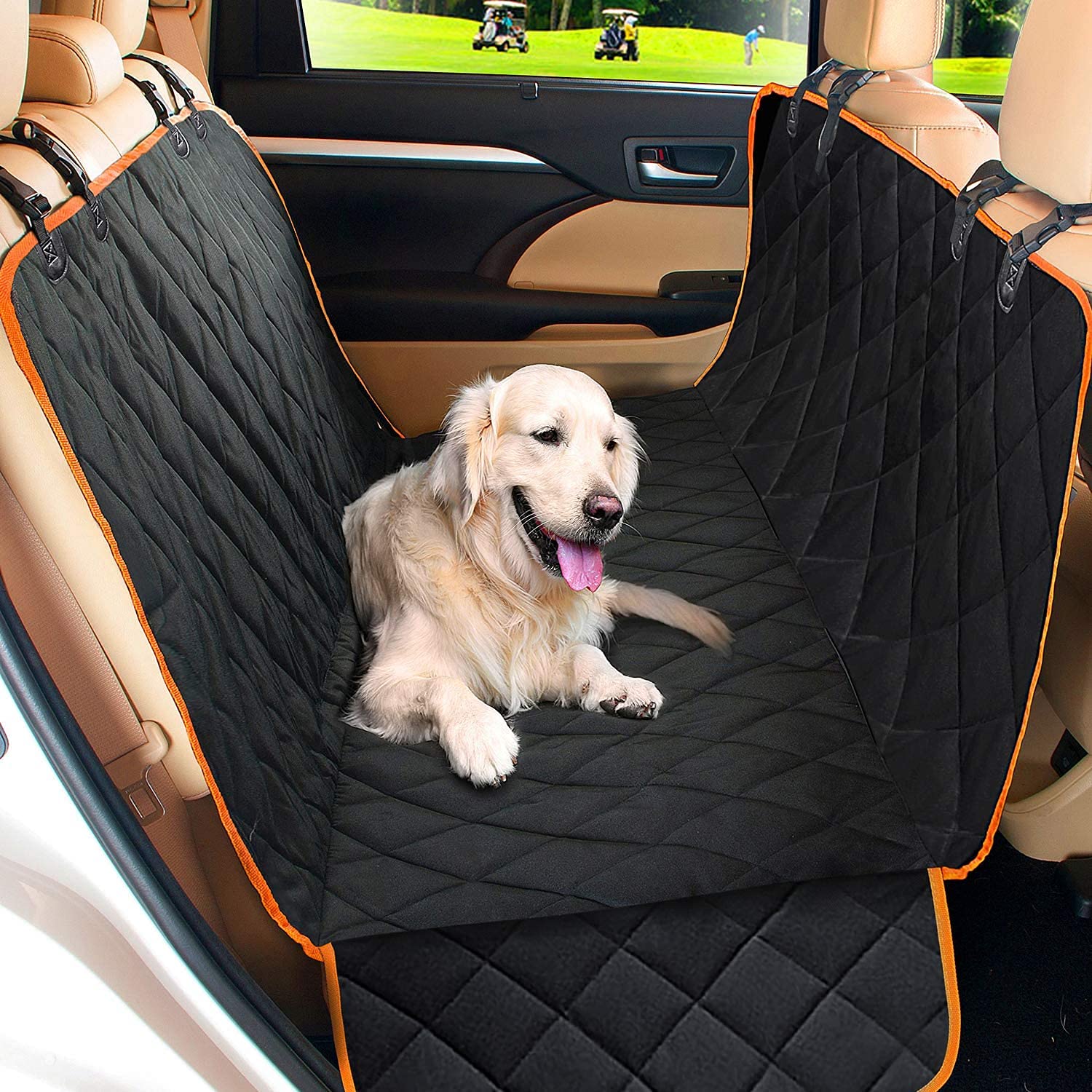 Waterproof Car Seat Cover Hammock for Pets | Universal Fit | Machine Washable