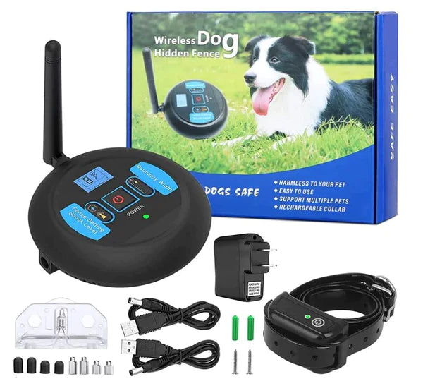 Wireless Dog Fence System | Wireless Electric Dog Fence with Adjustable Range | Invisible Containment Solution for Safe Outdoor Play 0